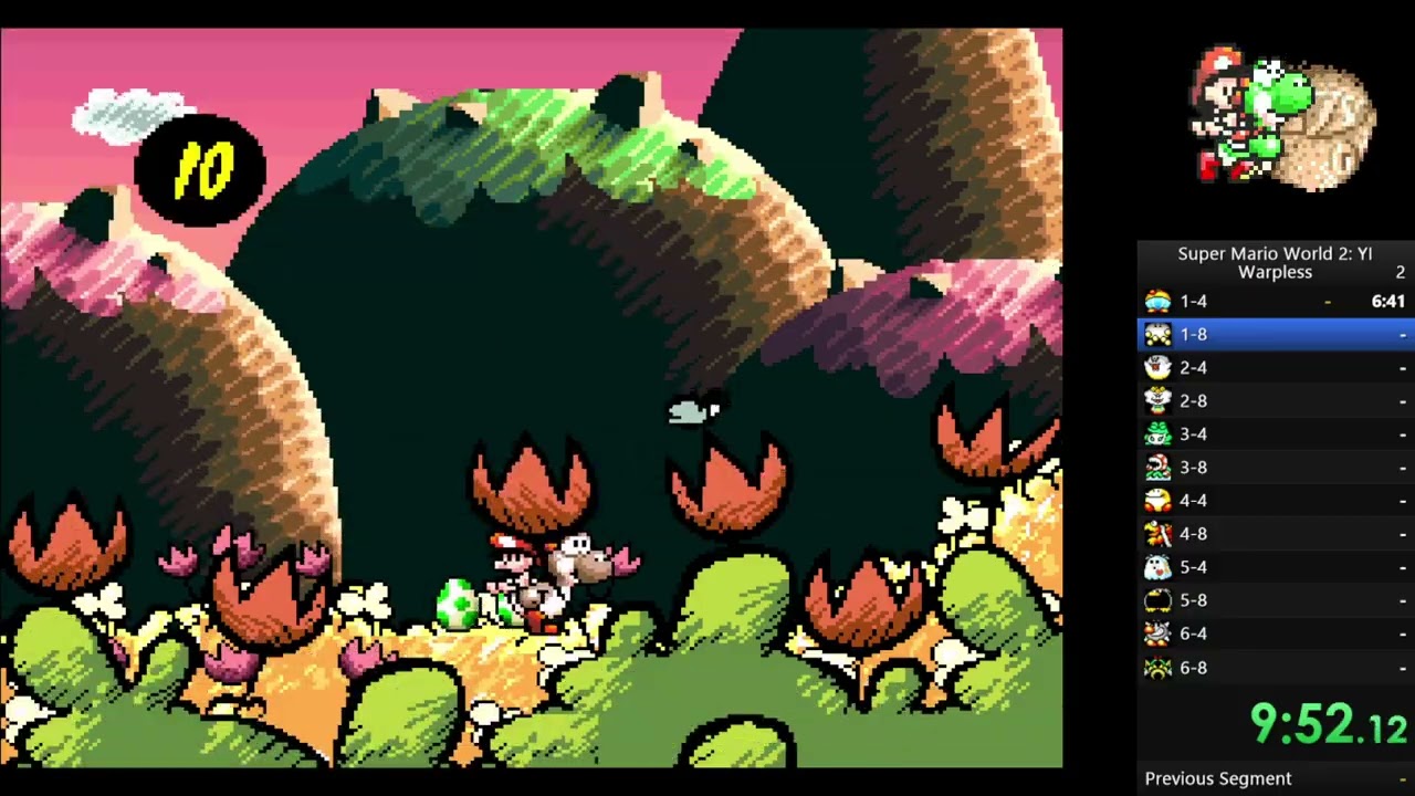 yoshis island speedrun in 2:10:42