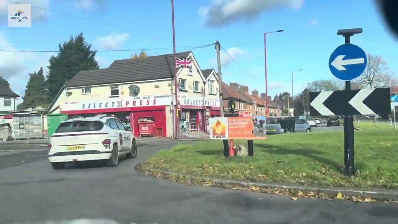 Road view from A34 Perry Barr to Sutton Coldfield 
