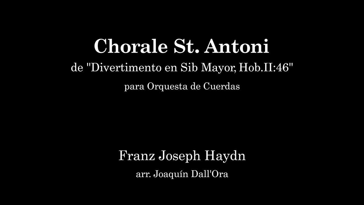 Chorale St. Antoni [F. J. Haydn] | Partitura