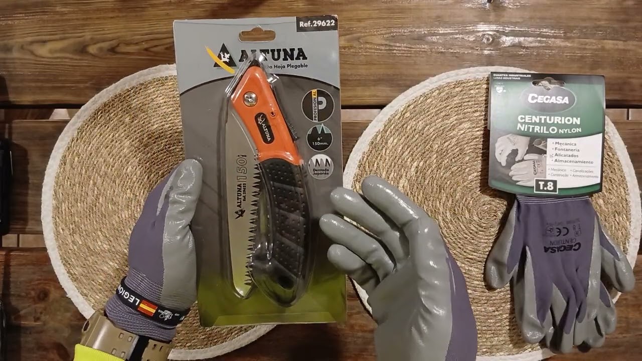 SIERRA PLEGABLE🪚🌴🪾🪵⛺️ ALTUNA .MI HERRAMIENTA BUSHCRAFT