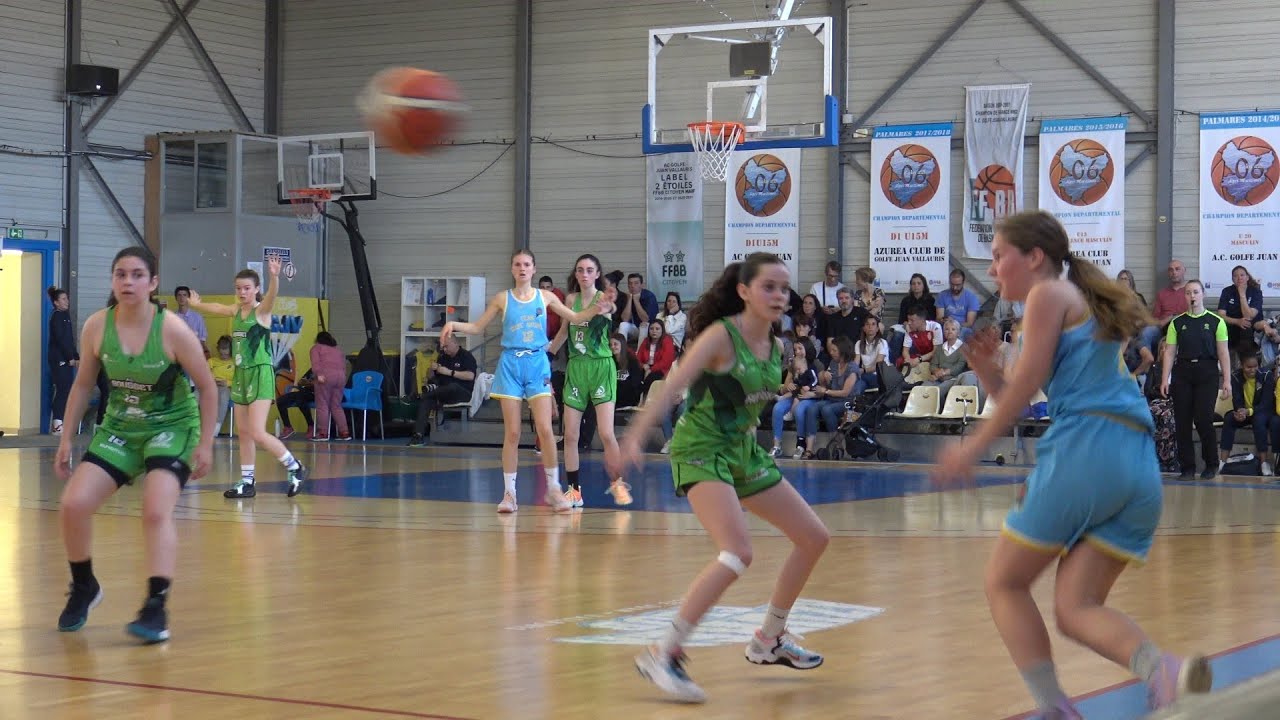 Basket U15 F. Cht PACA. 2i&egrave;me QT. Antibes vs Rousset 30 avril 2022.