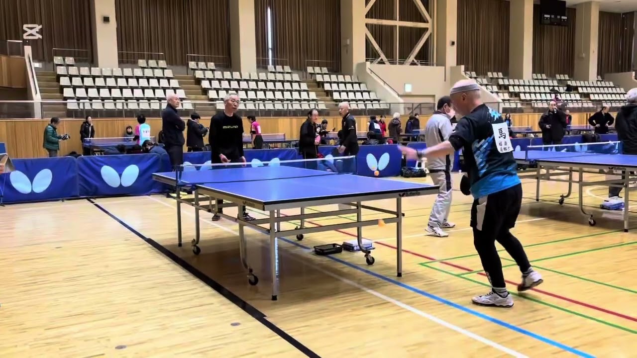 ラージボール試合　シングルス60代