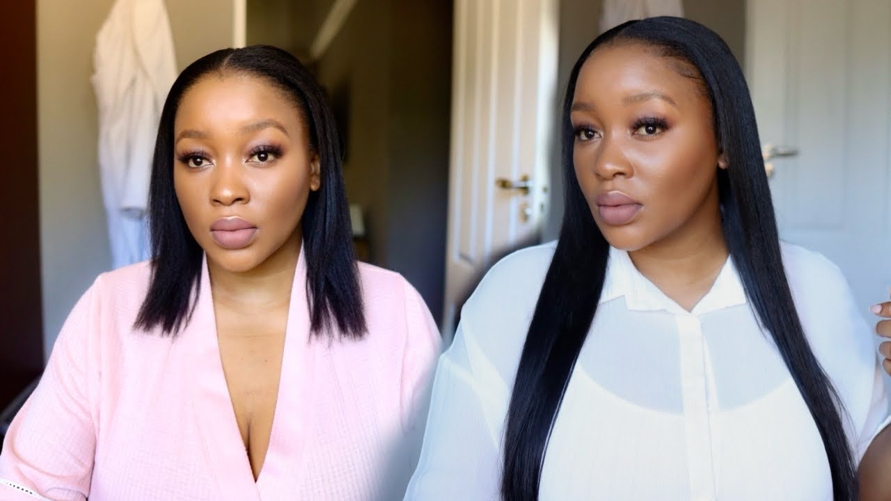 How to install seamless clip in extensions | relaxed hair protective style ft. Elfin hair
