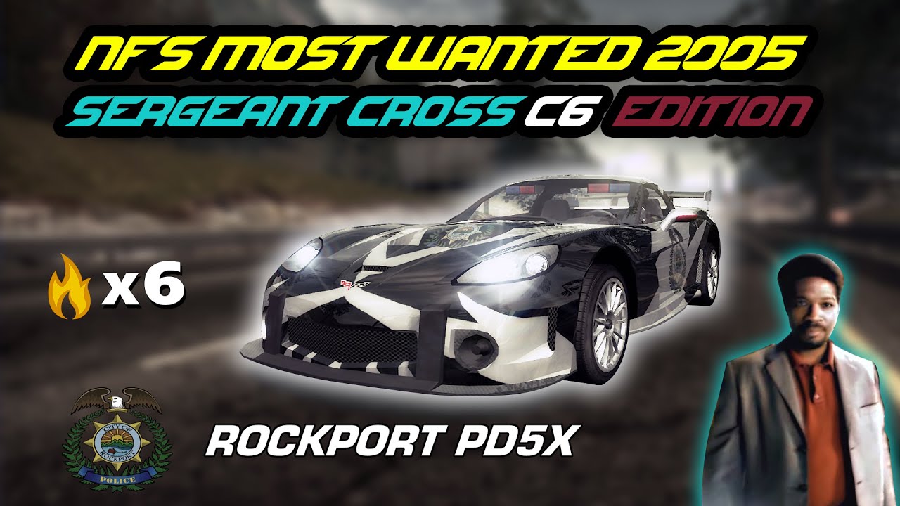 NFS MW (2005) - Sergeant Cross' Corvette C6 // Police Edition - [4k60FPS]