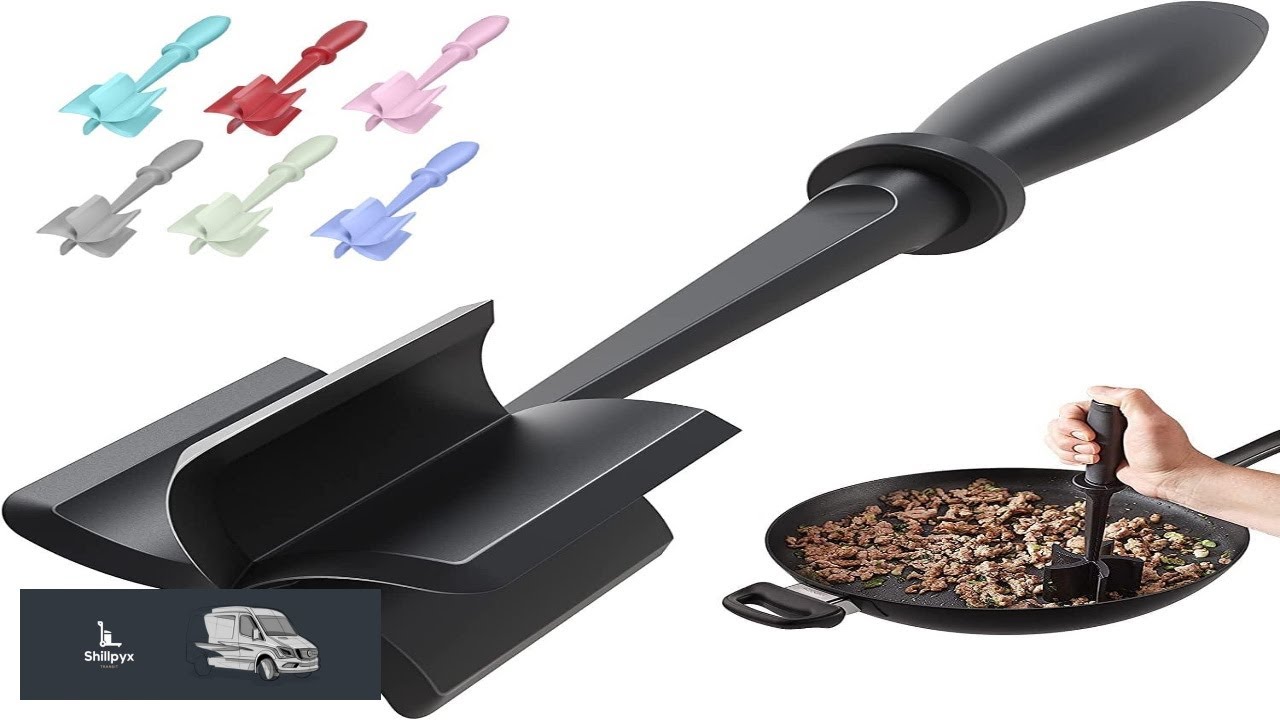 Meat Chopper Hamburger Grinder Premium Heat Resistant Smasher for Ground Beef Burger