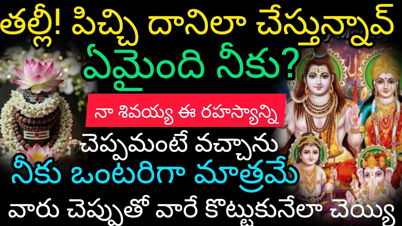 తల్లి పిచ్చిదానిలా చేస్తున్నావ్ ఏమైంది నీకు ? ఒంటరిగా విను వారి చెప్పుతో వారే కొట్టుకునేలా చెయ్యి 