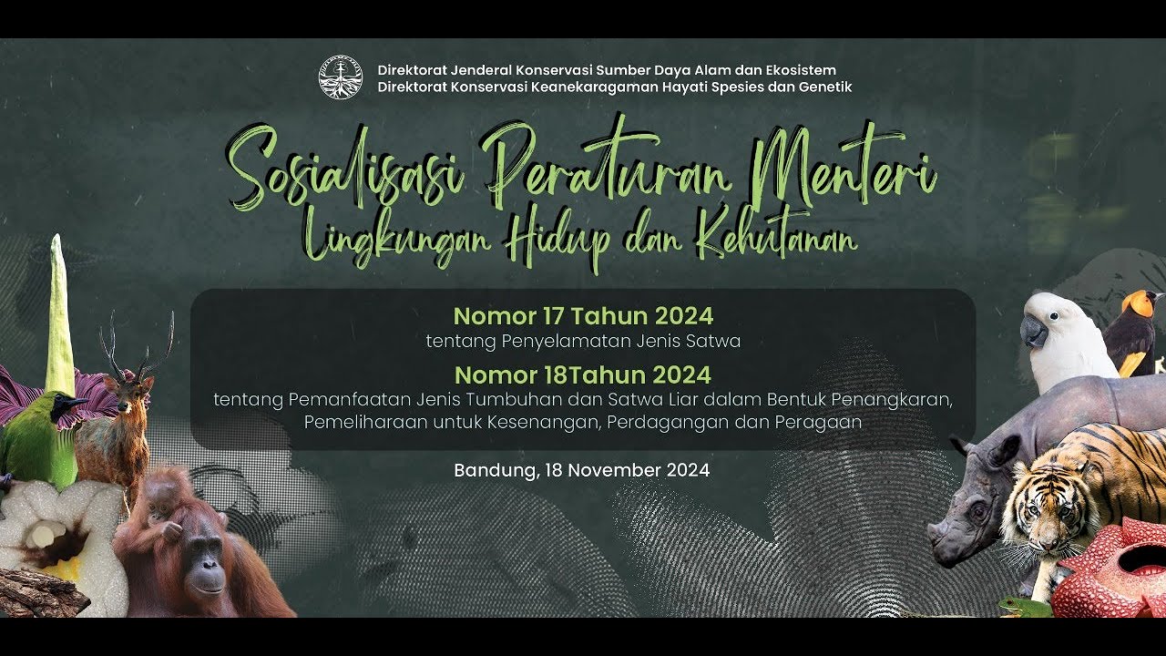 Sosialisasi Peraturan Menteri Lingkungan Hidup dan Kehutanan No 17 & 18 Tahun 2024