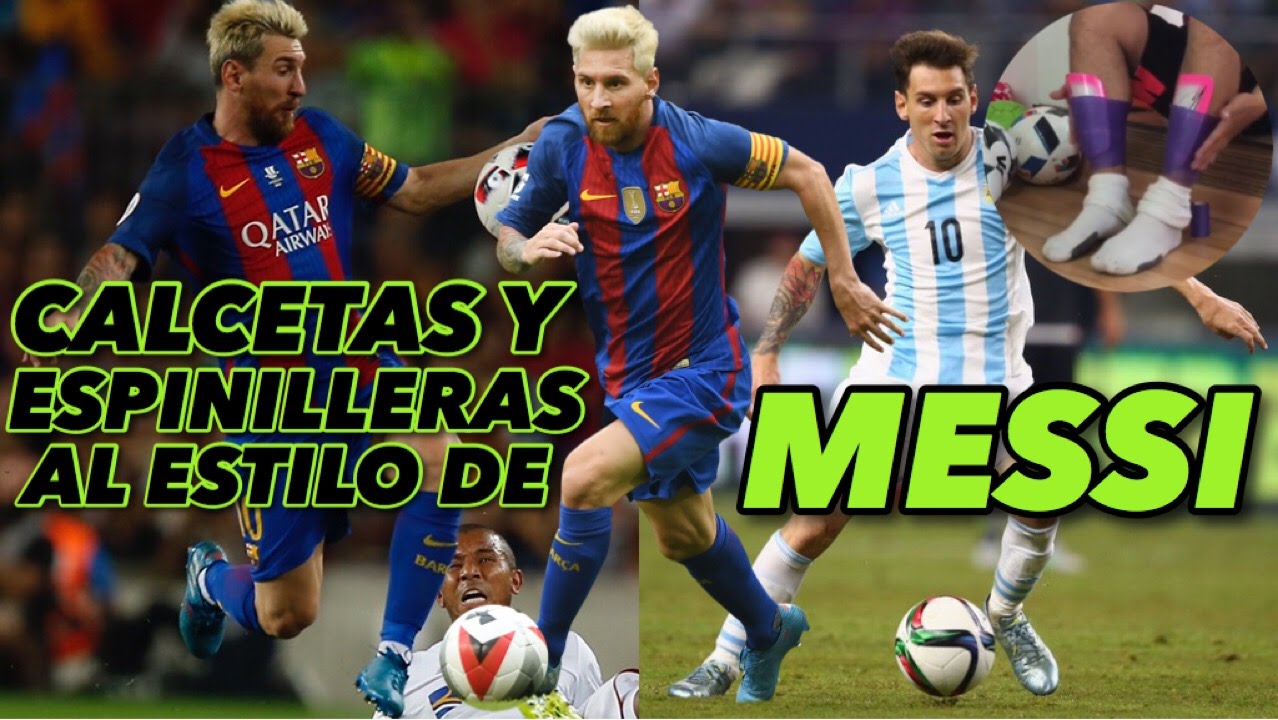 MESSI… ESPINILLERAS Y CALCETAS | TUTORIAL USALAS COMO EL MEJOR DEL MUNDO |