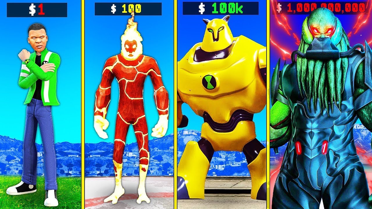 $1 Ben 10 to $1,000,000,000 in GTA 5
