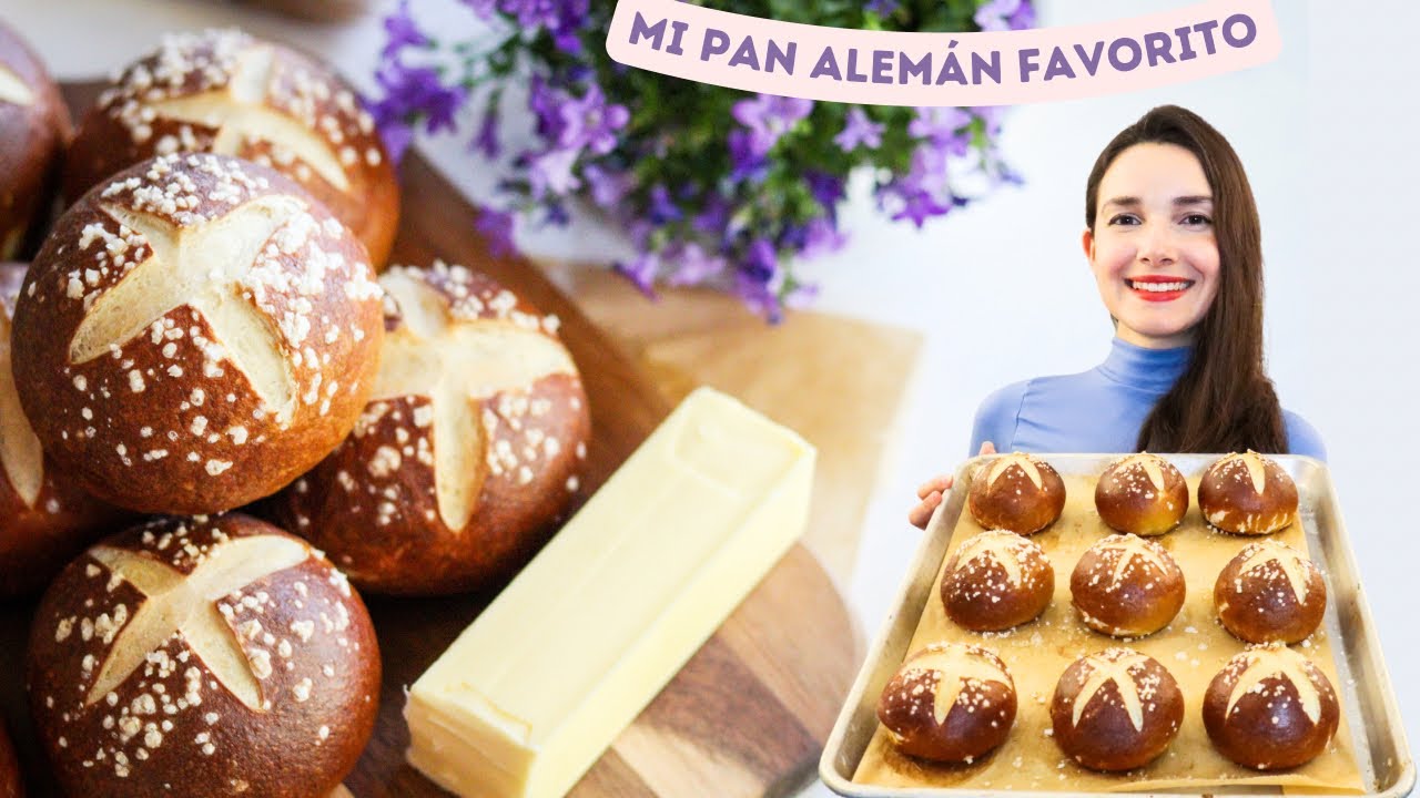 EL PAN ALEMÁN MÁS RICO | Laugenbrötchen | Pocos ingredientes | Fácil y delicioso
