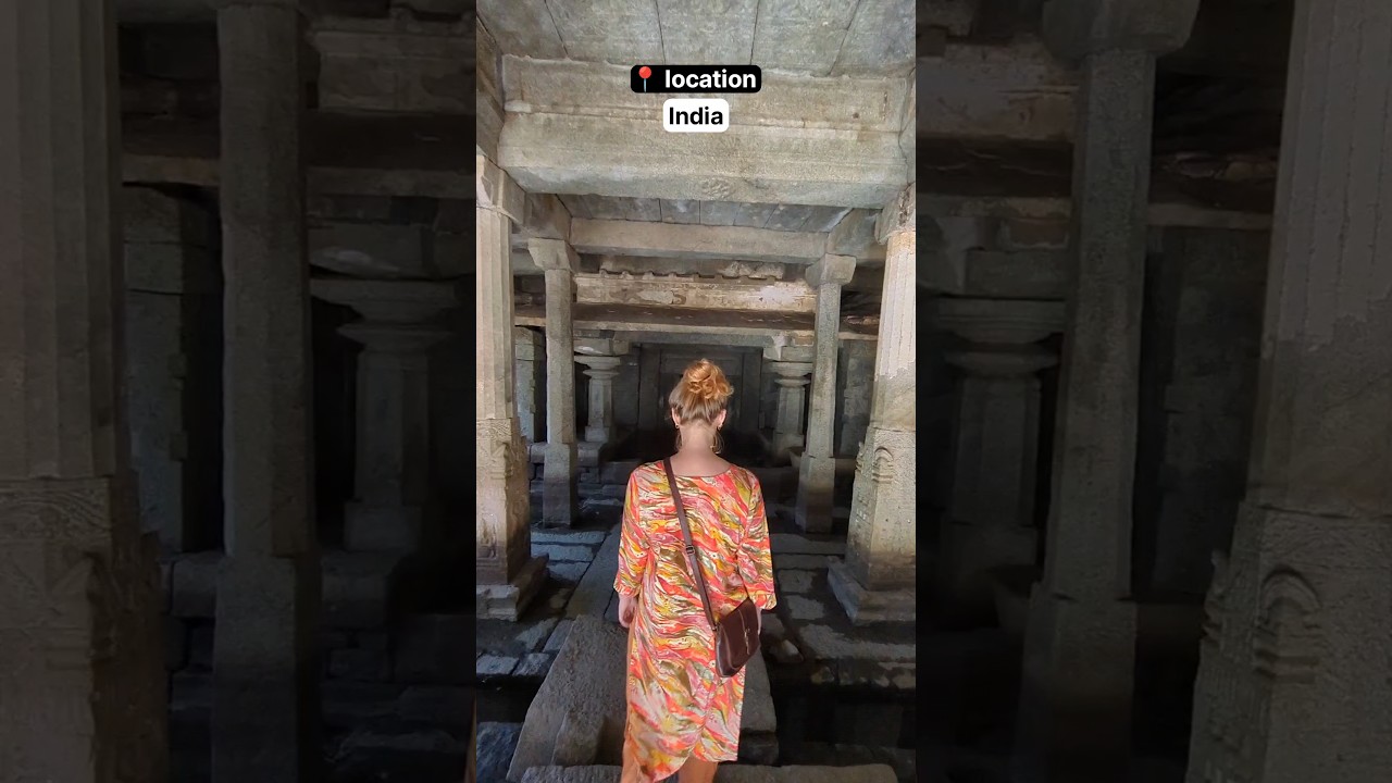 Ancient Site Of Hampi's Underground Shiva Temple 🇮🇳 (not an active temple anymore)