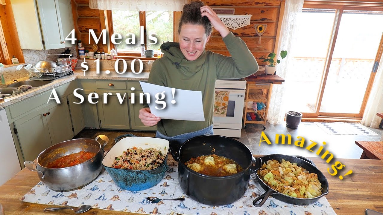 4 Hearty Meals for $1 a Serving &ndash; Shockingly Good & Made from Pantry Staples!
