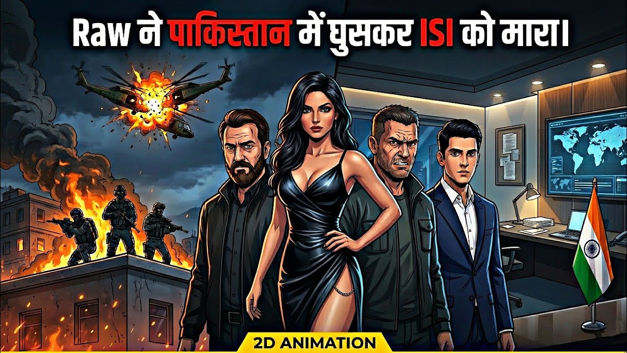 RAW sneaks into Pakistan and kills ISI | 2D Animation | Operation Hornet