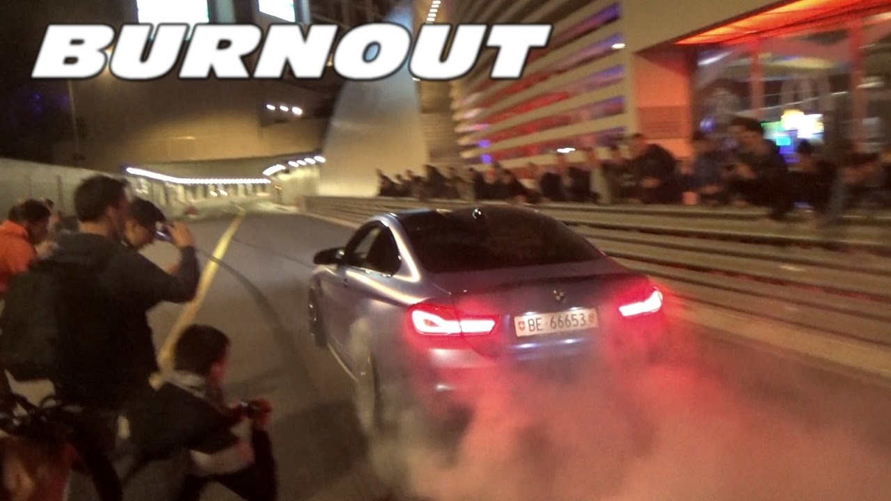 Supercars BURNOUT in Monaco !