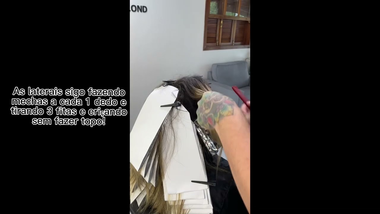 Loiro com contorno (Hair contour)