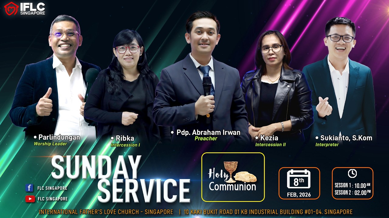 1ST SERVICE | SUNDAY FEB 8TH 2026 | PDP ABRAHAM IRWAN & SUKIANTO, S.KOM | 10AM