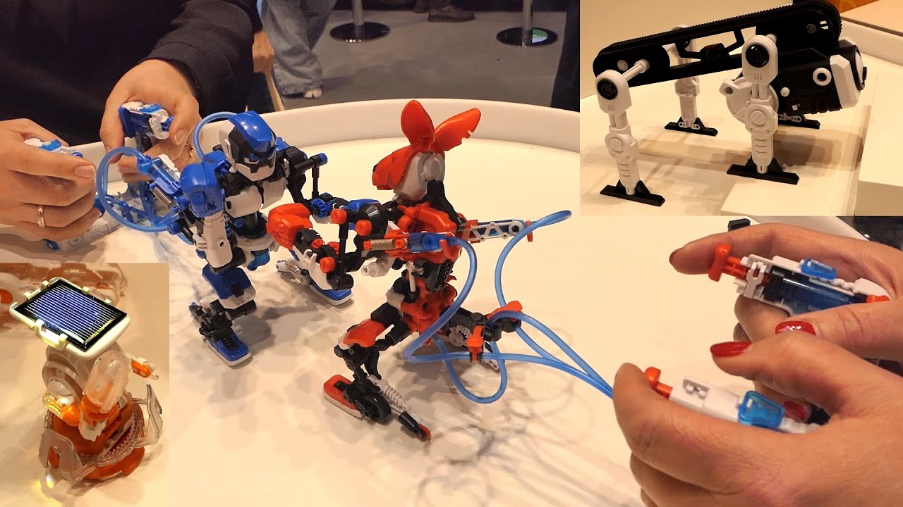 Kosmos Roboter Baukästen @ Spielwarenmesse 2024 – Hydraulik-Boxing Bots, Solar Bots, Flip Monster
