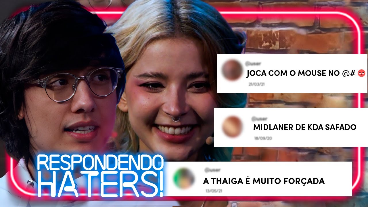 Olha o Carinho da Torcida: Thaiga e Tinowns respondem aos piores tweets | Play Night Com Baiano