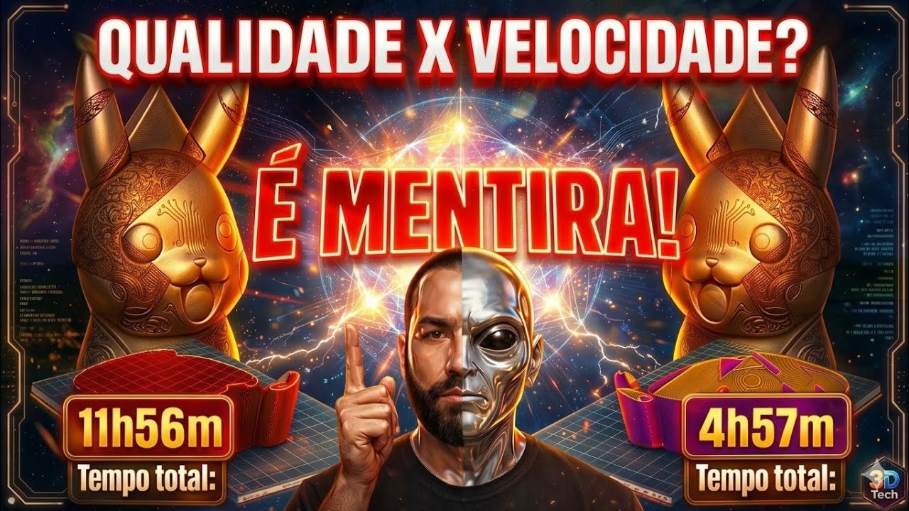 VELOCIDADE, QUALIDADE e ECONOMIA na Impressão 3D: O SEGREDO REVELADO! 🔥