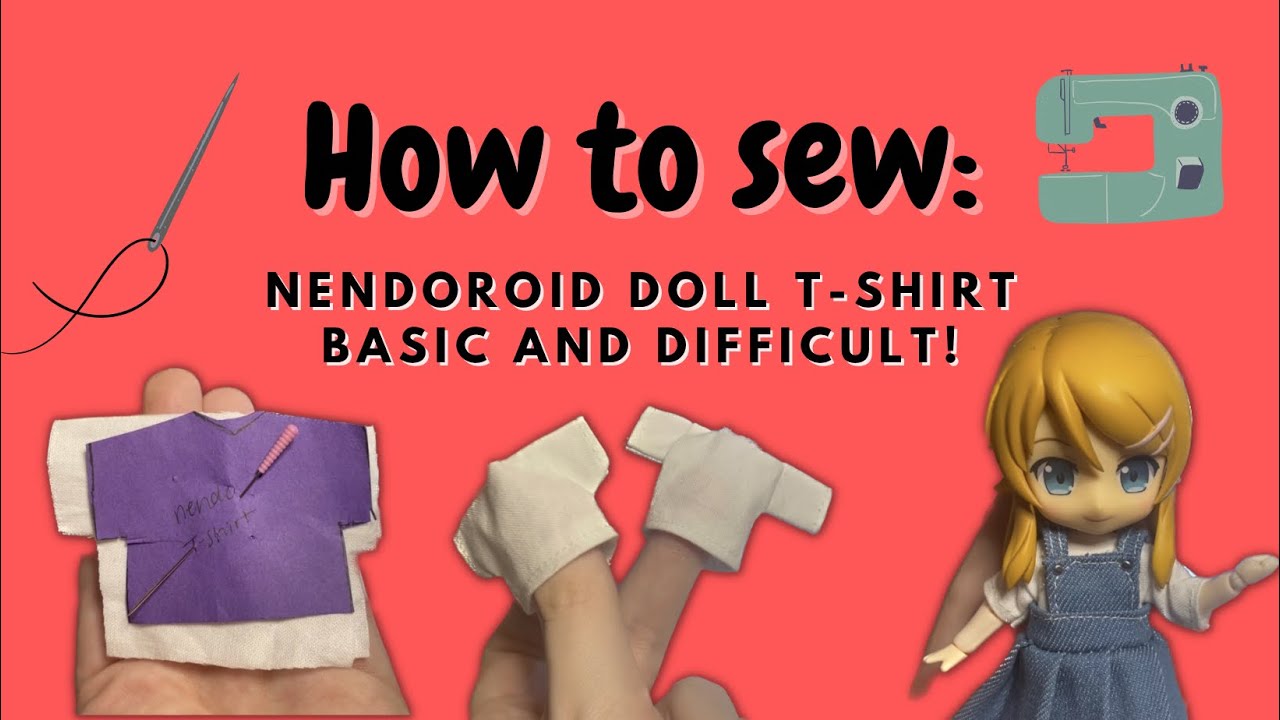 How to Sew: Nendoroid Doll T-Shirt~ Basic and Simple! Ob11 YmY