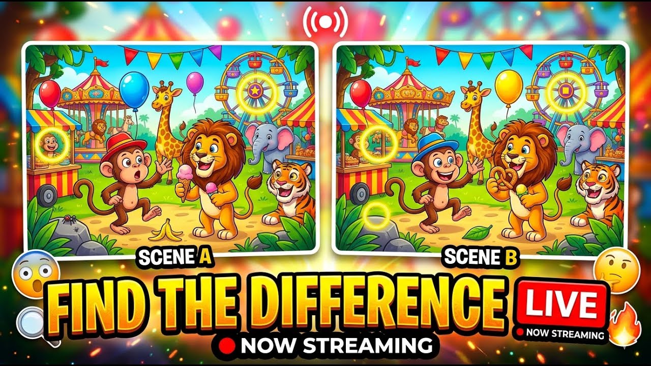 FIND THE DIFFERENCE LIVE 🔍 Can You Spot Them All? (Hard Challenge!)
