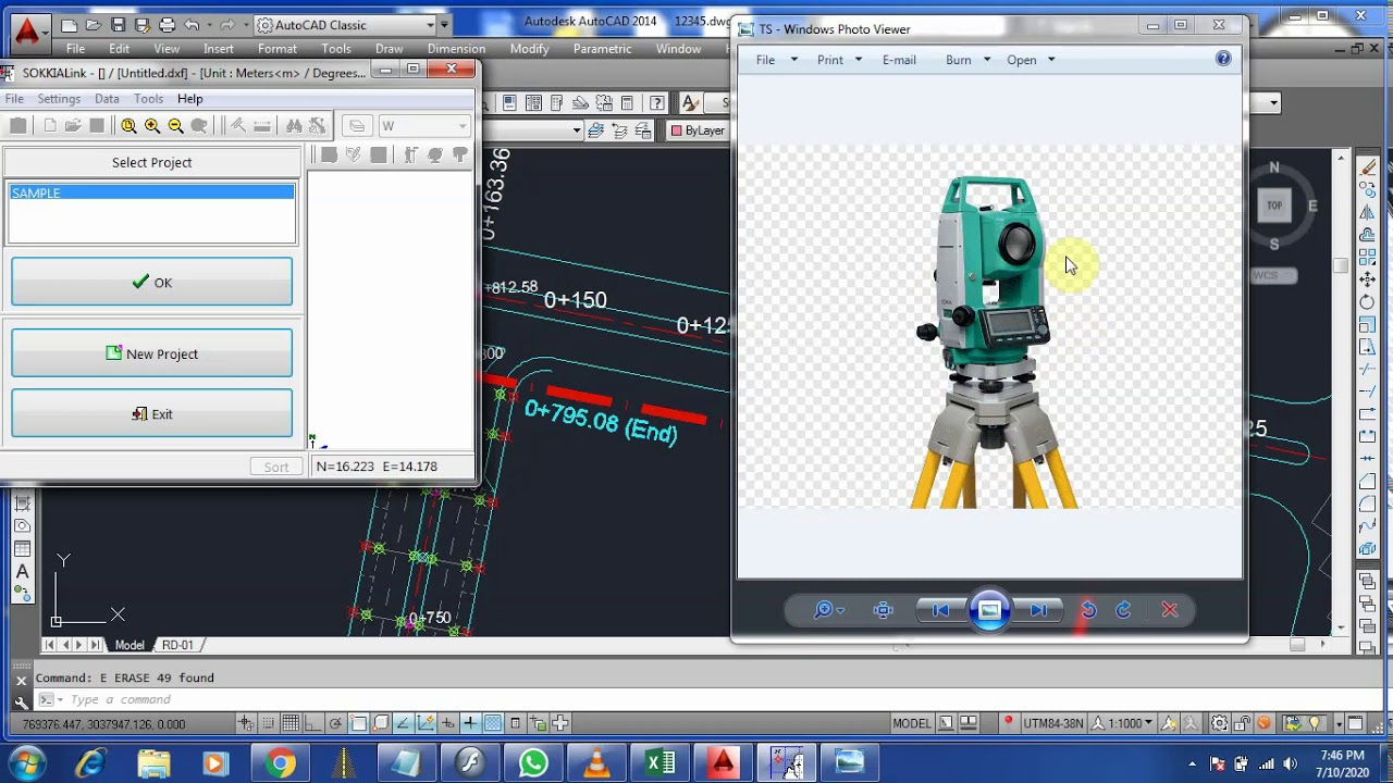 SOKKIA Link to AutoCAD (Survey Data اردو زبان میں)