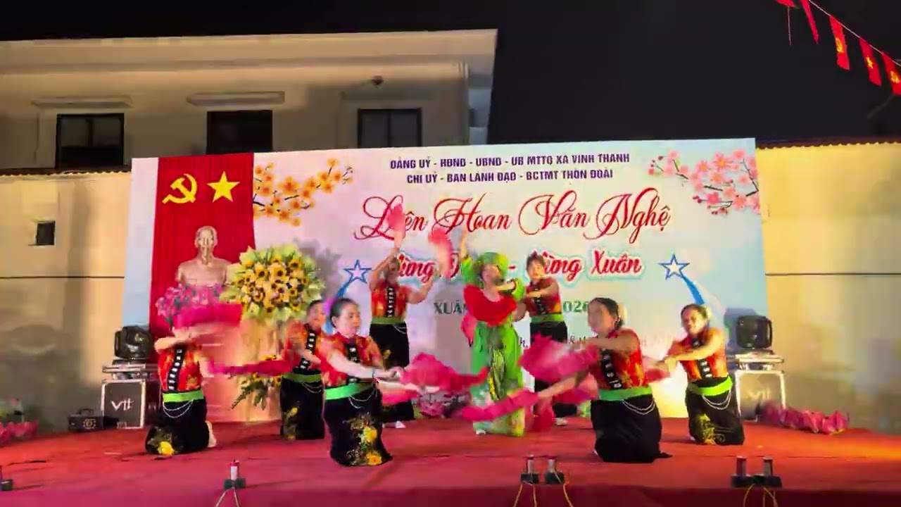 clb thôn đoài tam xã xã Vĩnh Thanh múa trầu 5 suối lân