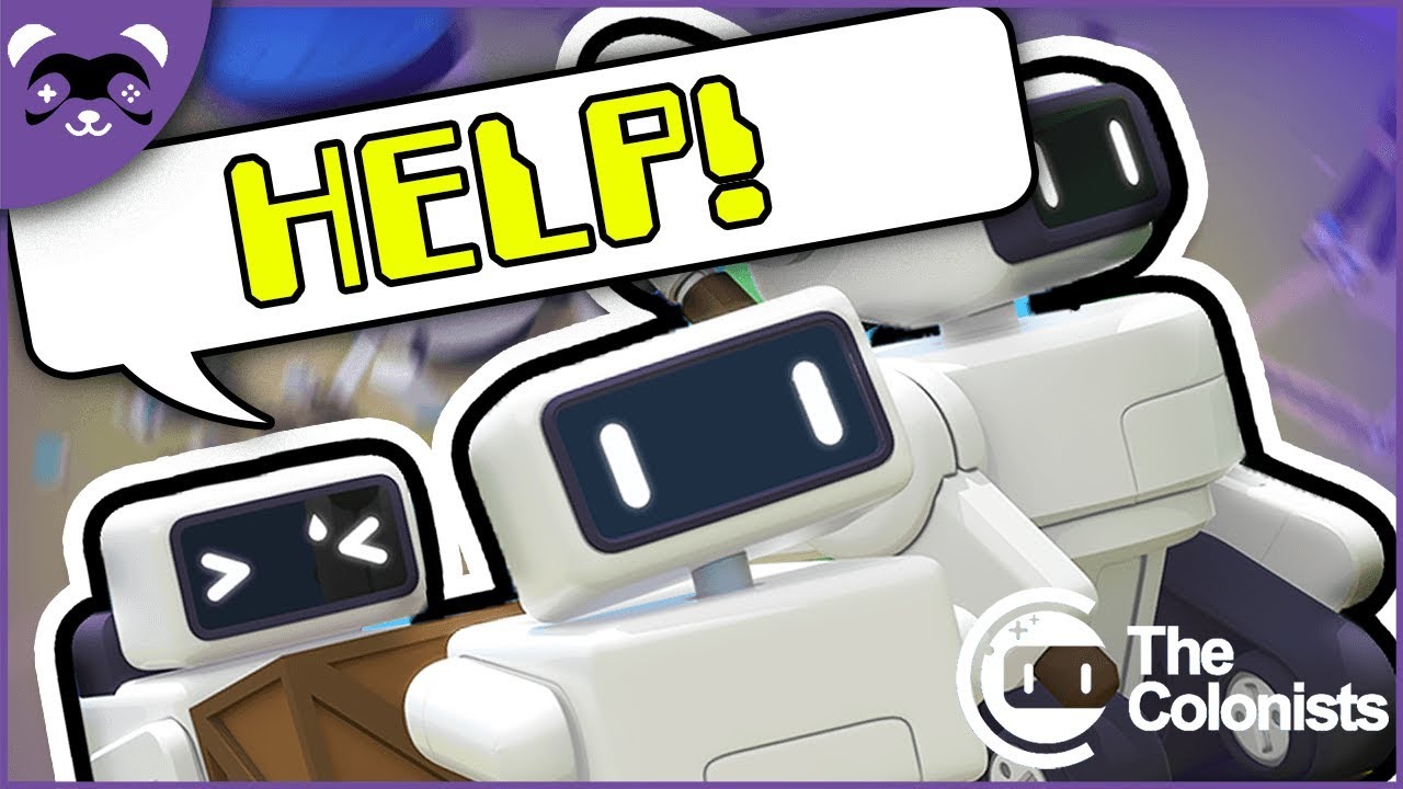 CUTE VOXEL ROBOT CITY BUILDER?! - Let's Play The Colonists Game Gameplay Ep 1 ? - Review