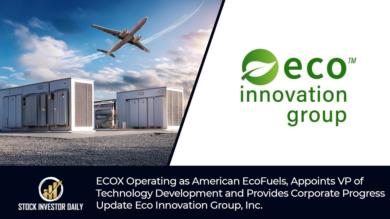 ECOX Operating as American EcoFuels, Appoints VP of Technology Development