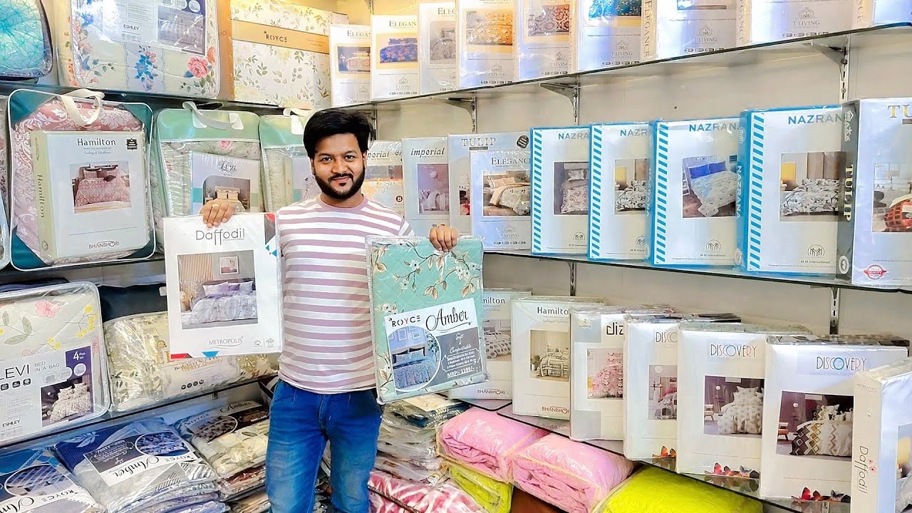 Bedsheet wholesale market Delhi. #brandedbedsheet मात्र 215/- में