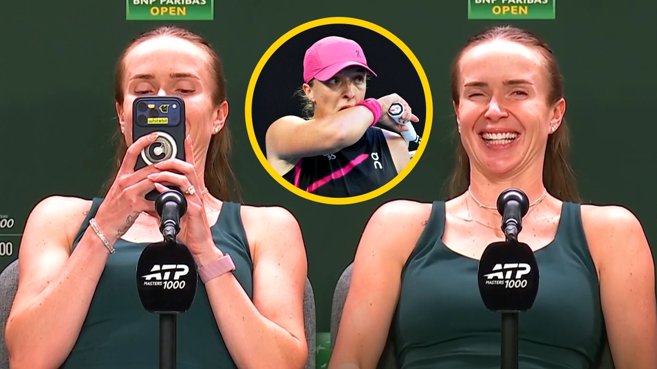 Elina Svitolina after beating Swiatek 
