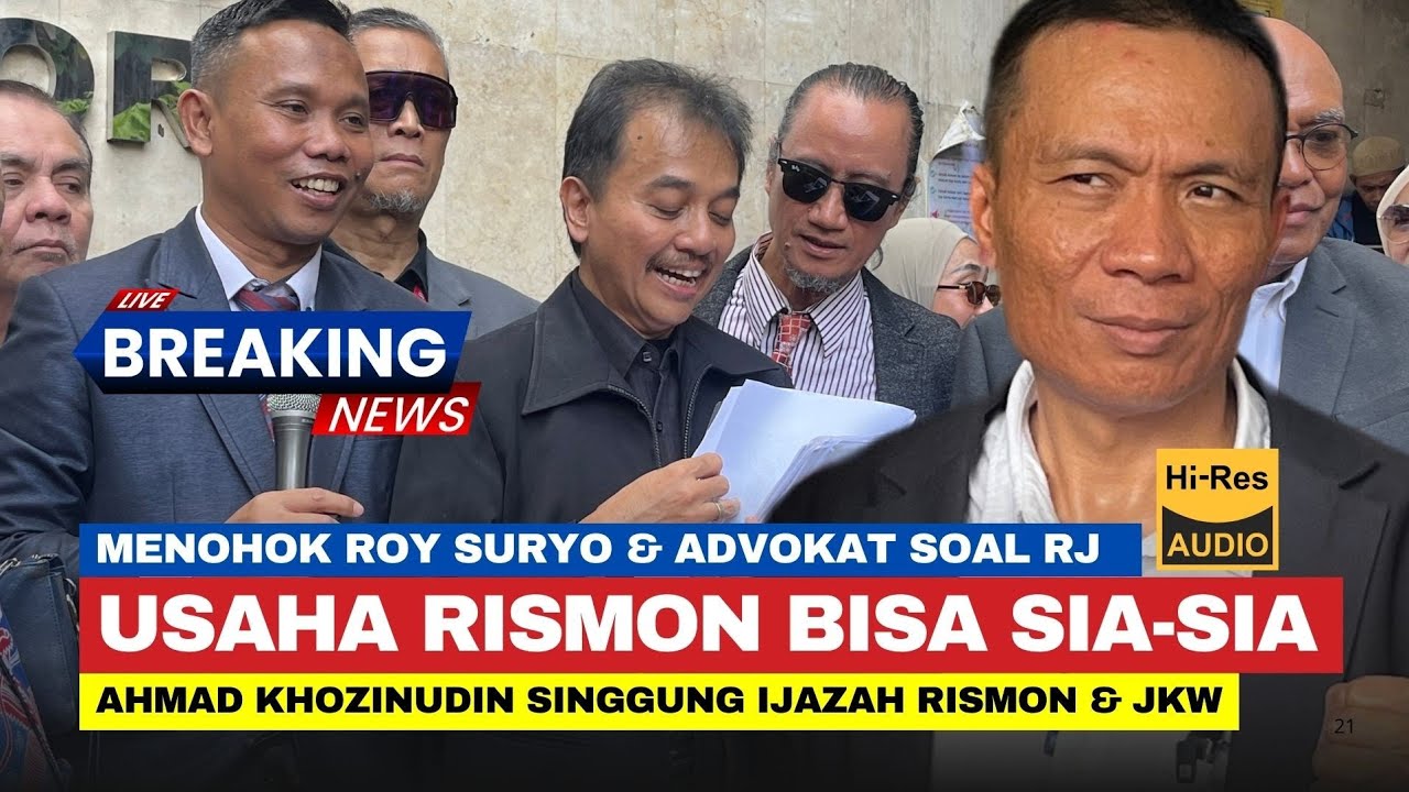 🔴 Advokat : Usaha Rismon Bisa Sia-Sia❗Roy Suryo & Advokat Sindir Ijazah Rismon & Jokowi❗