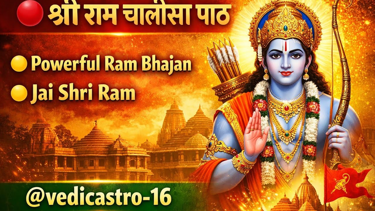 🔴 श्री राम चालीसा पाठ | Ram Chalisa Full with Lyrics | Ram Bhajan | Jai Shri Ram 🚩#ram #bhakti 