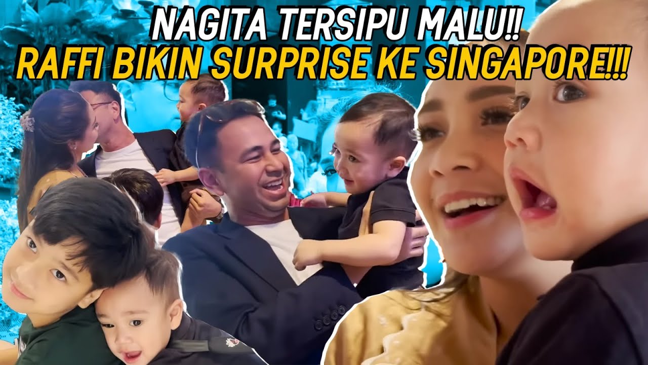 DARI PHILIPPINES RAFFI LANGSUNG NYUSUL KE SINGAPORE!!! CIPUNG TERIAK EXCITED KETEMU PAPA RAFFI!!!