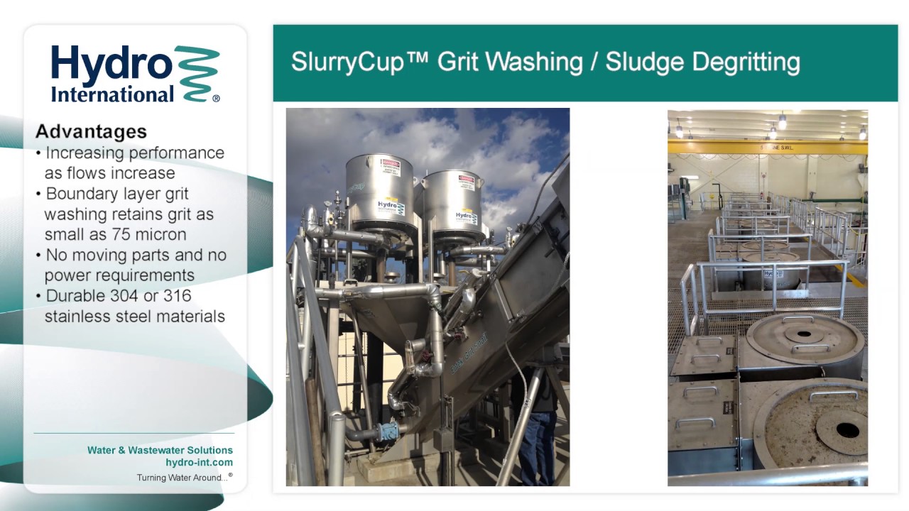 SlurryCup Grit Washing System from Hydro International