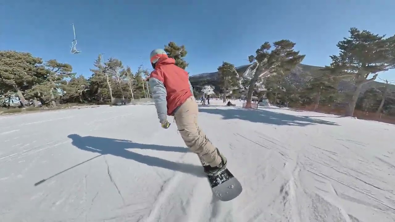 Snowboard in Navacerrada with Burton Instigator and Insta360 One X2