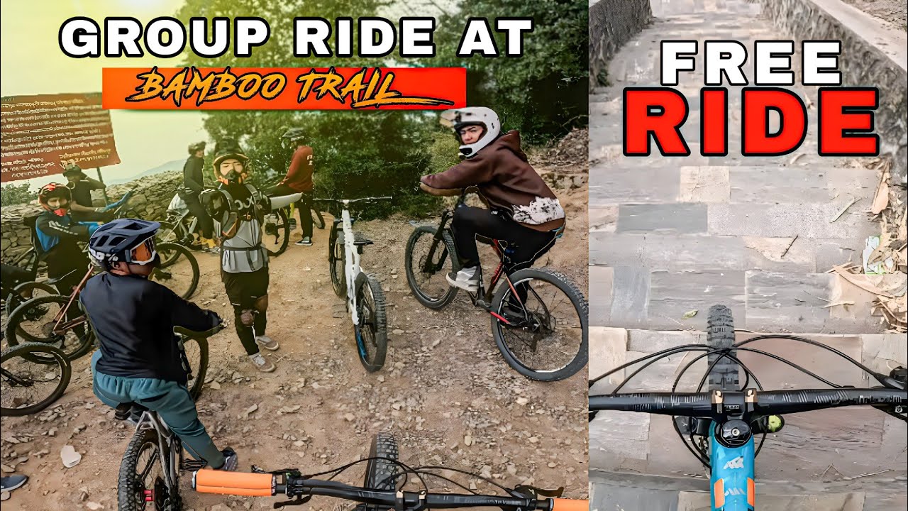 Downhill ride🔥 on bambooo trail 🎍/ Urban ride around my home💨 | Dorje tamang