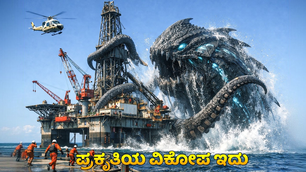 Underwater movie explained in kannada (survival.Monster creature.Horror. Thriller) movie plot review