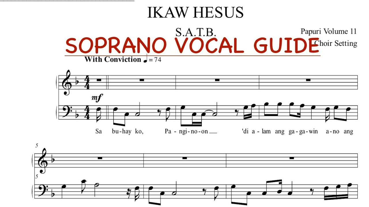 SOPRANO  GUIDE - IKAW HESUS (Papuri Volume 11)