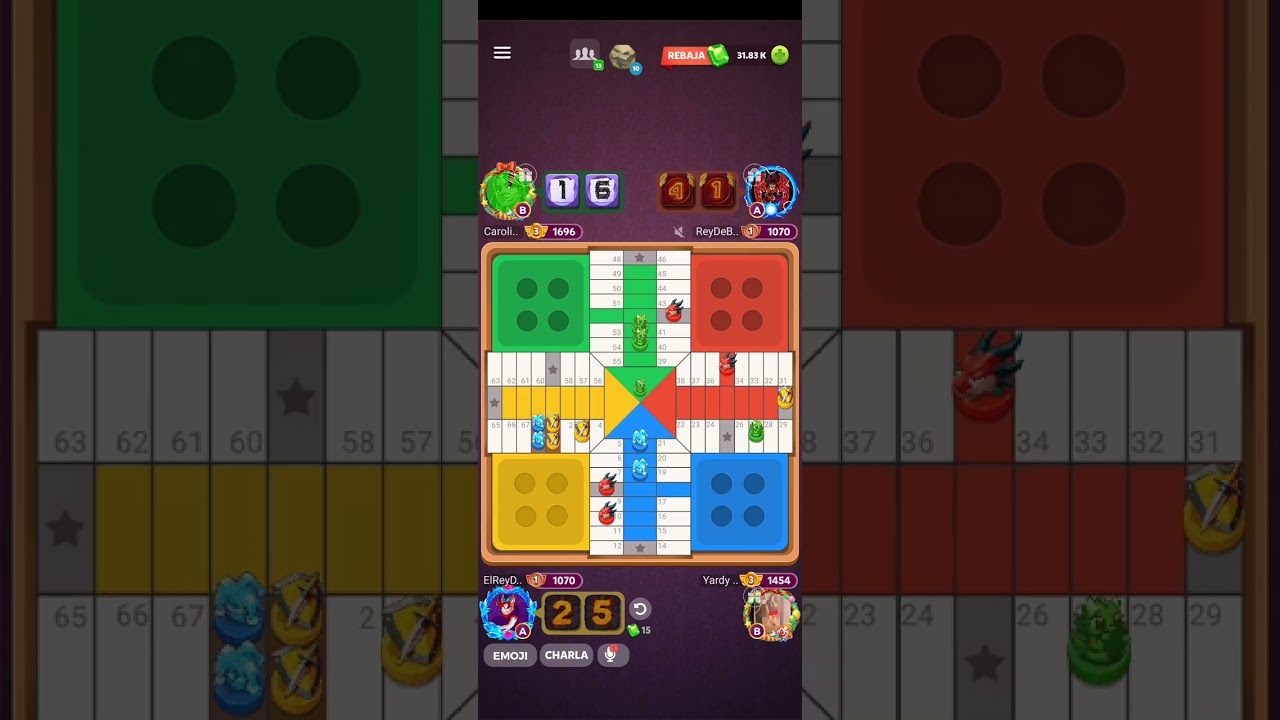 Jugando Parchis 20Millones en equipo sin Gemas💣❤️‍🔥💯💯 #parchisstar #viral #popularvideo #estrategia 