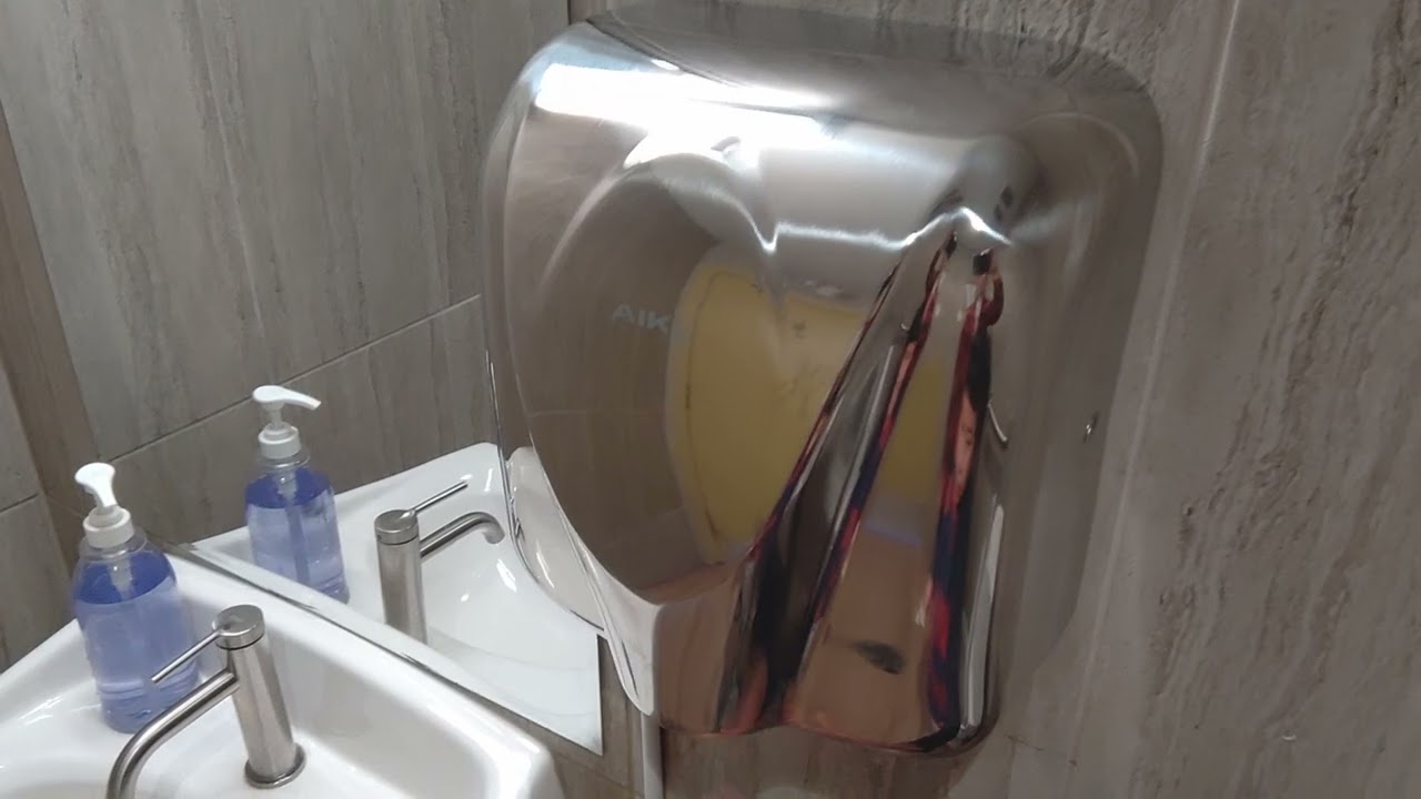 AIKE Heavy Duty Elephant Power AK2812 Hand Dryer at Blenz Coffee at No 1 Rd, Richmond BC 