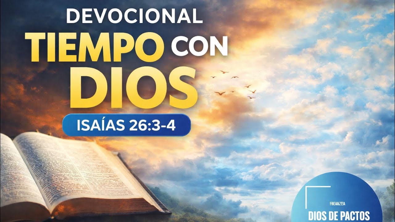 DEVOCIONAL TIEMPO CON DIOS # ISAÍAS 26:3-4 l #DIOS #ORACION #SANTIDAD #FE #DIOSDEPACTOS