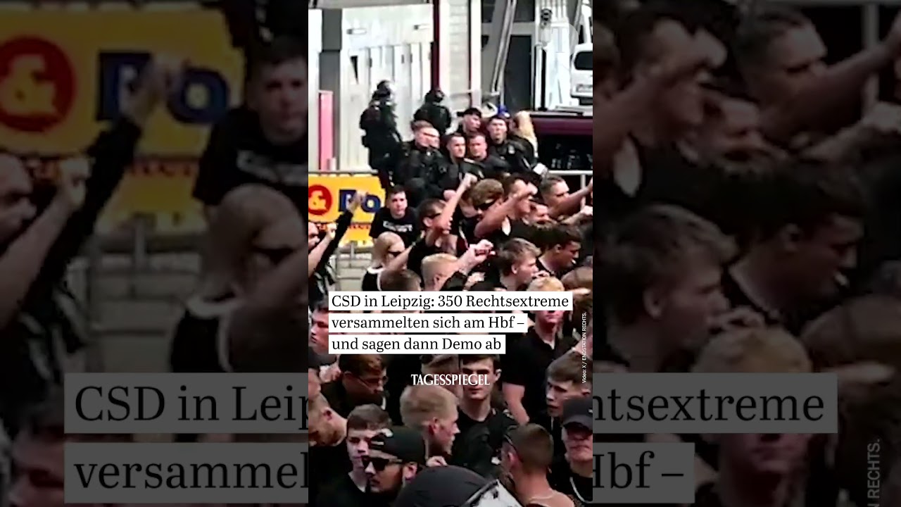 Christopher Street Day in Leipzig: Rechtsextreme sagen Demonstration mit Hunderten Teilnehmern ab