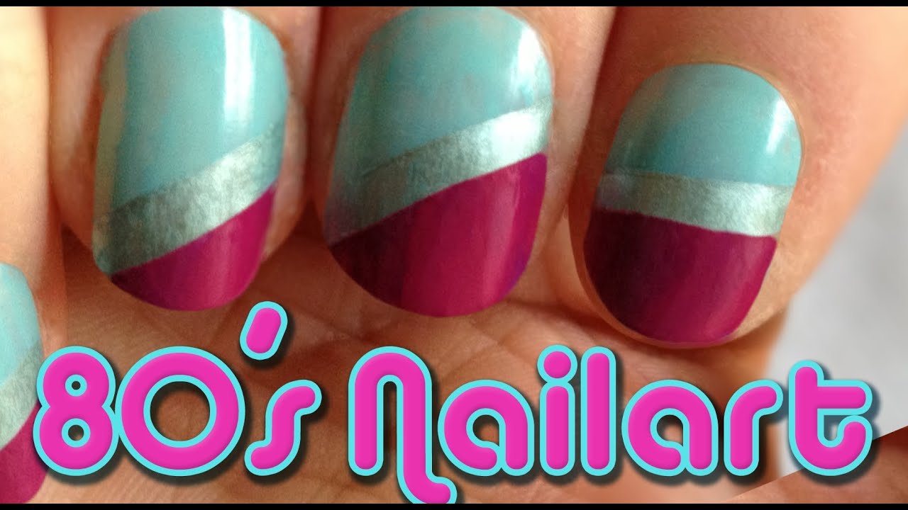 Tutorial: How to do a superfast and easy 80&acute;s nailart design