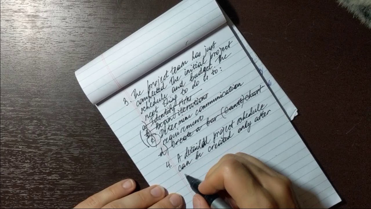 ASMR Writing w/Pen Project Management Questions, Soft Spoken