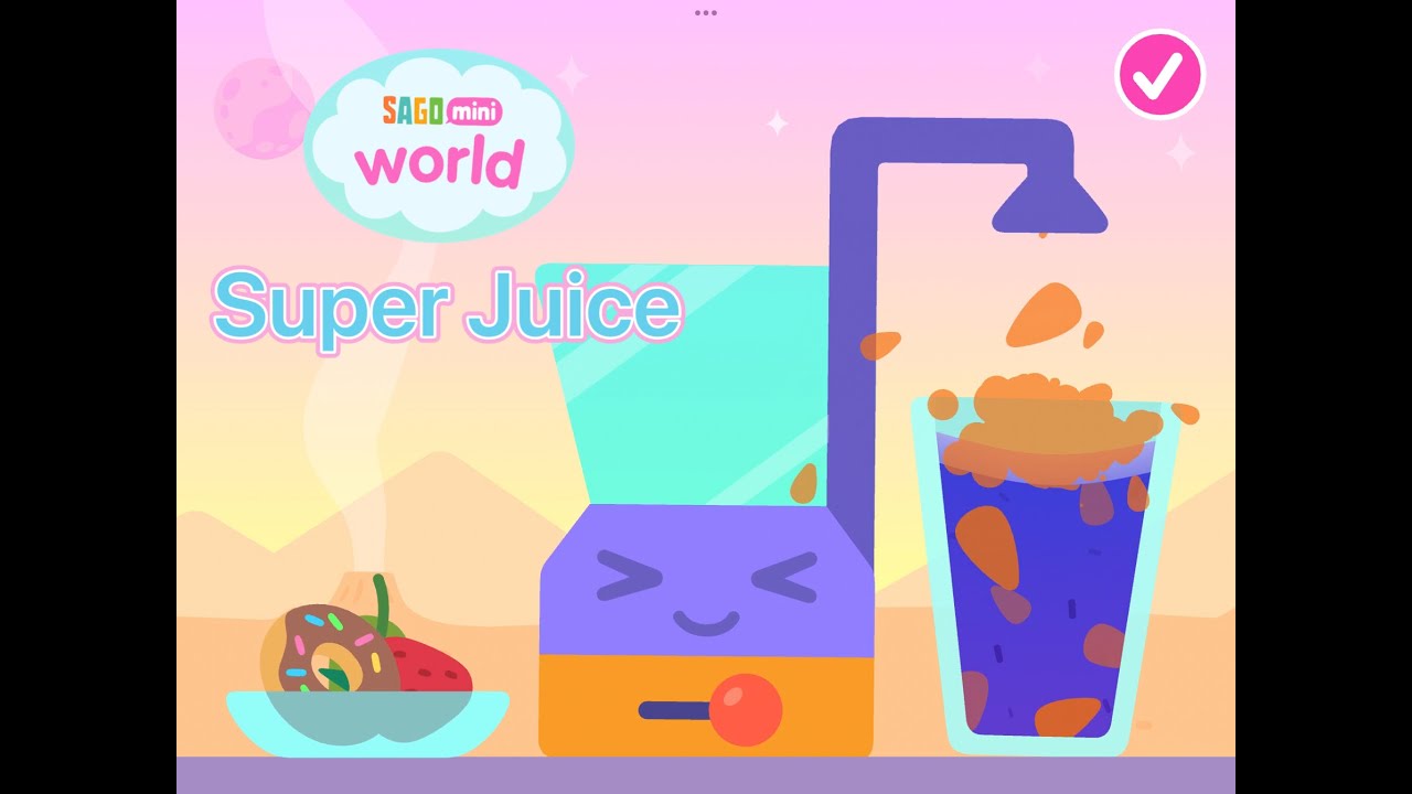 [ SAGO MINI WORLD ] Super Juice, Gameplay, Educational Learning for Kids on iPad | GAME SHARK