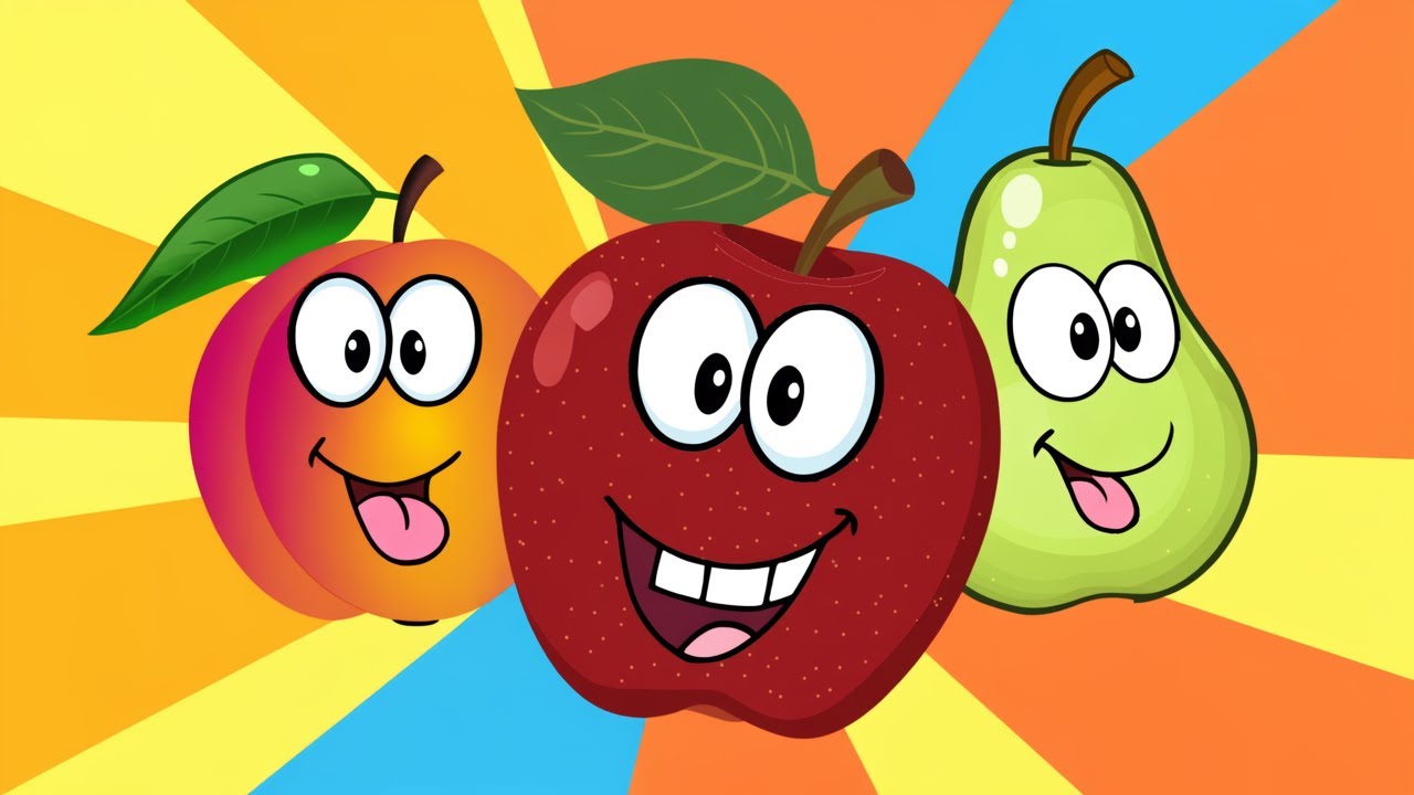 ♫ Das Obstlied ♫ German Fruits Song ♫ Kinderlied zum Mitsingen ♫ German Basics ♫ Song for Kids ♫