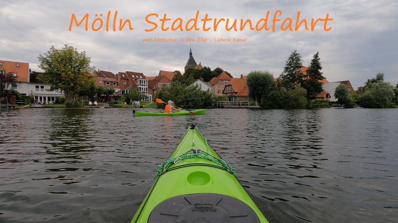 Kajak Tour Stadtrundfahrt Mölln + Elbe Lübeck Kanal Seabird Expedition HV u. Seabird Discovery 4K