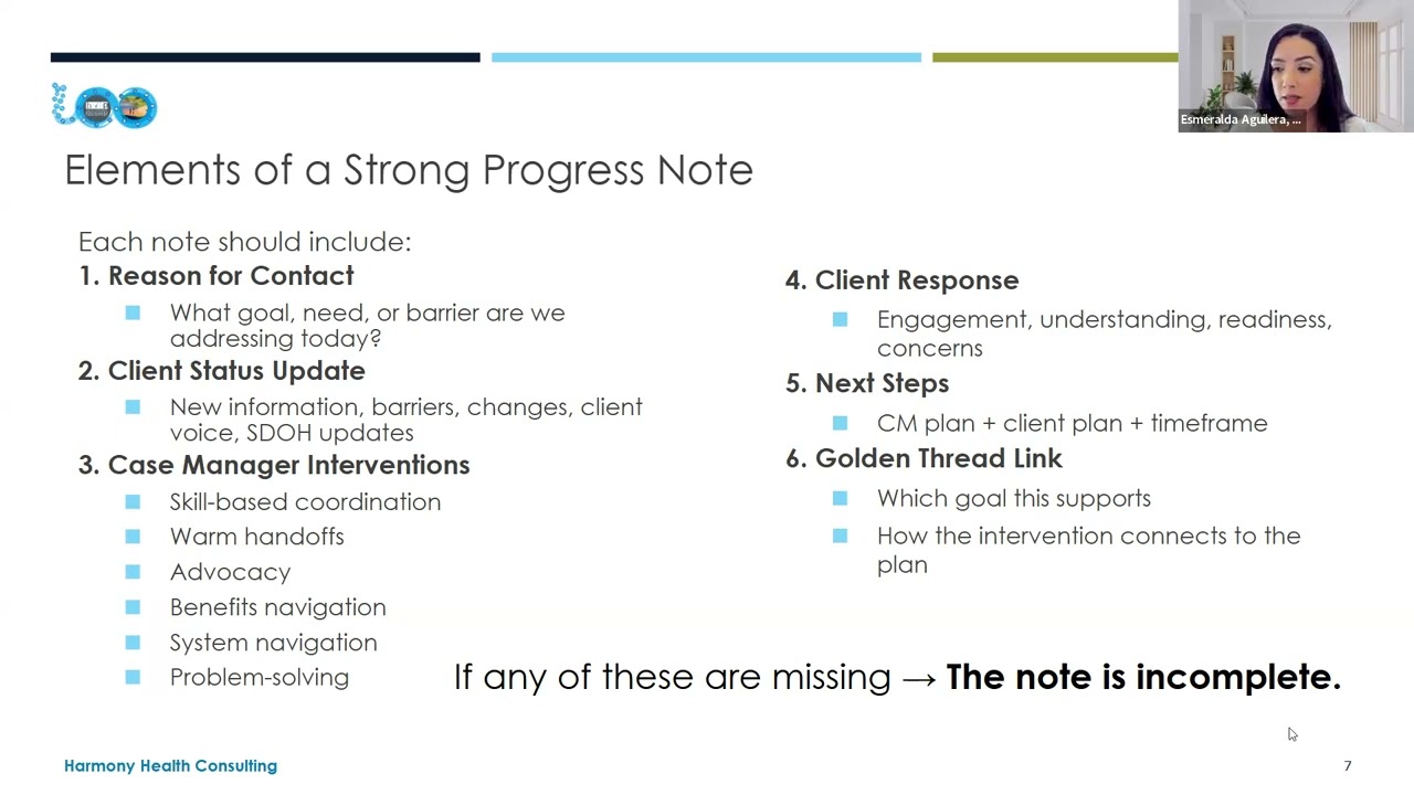 CalAIM Provider Learning Circle - Case Management Progress Notes (December 12, 2025)