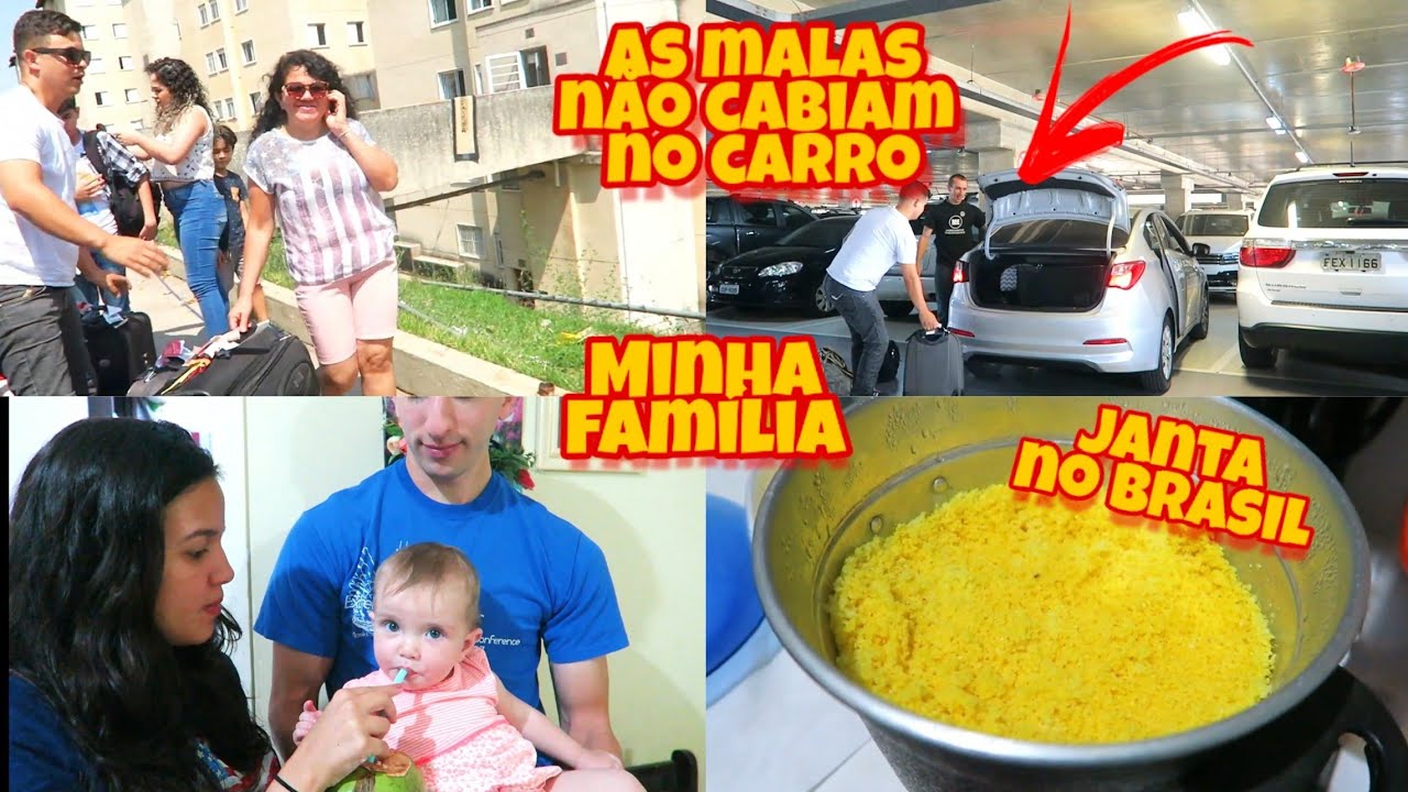CHEGUEI NA CASA DOS MEUS PAIS - AGUA DE COCO PELA PRIMEIRA VEZ - AS MALAS NAO CABEM NO CARRO !!!!
